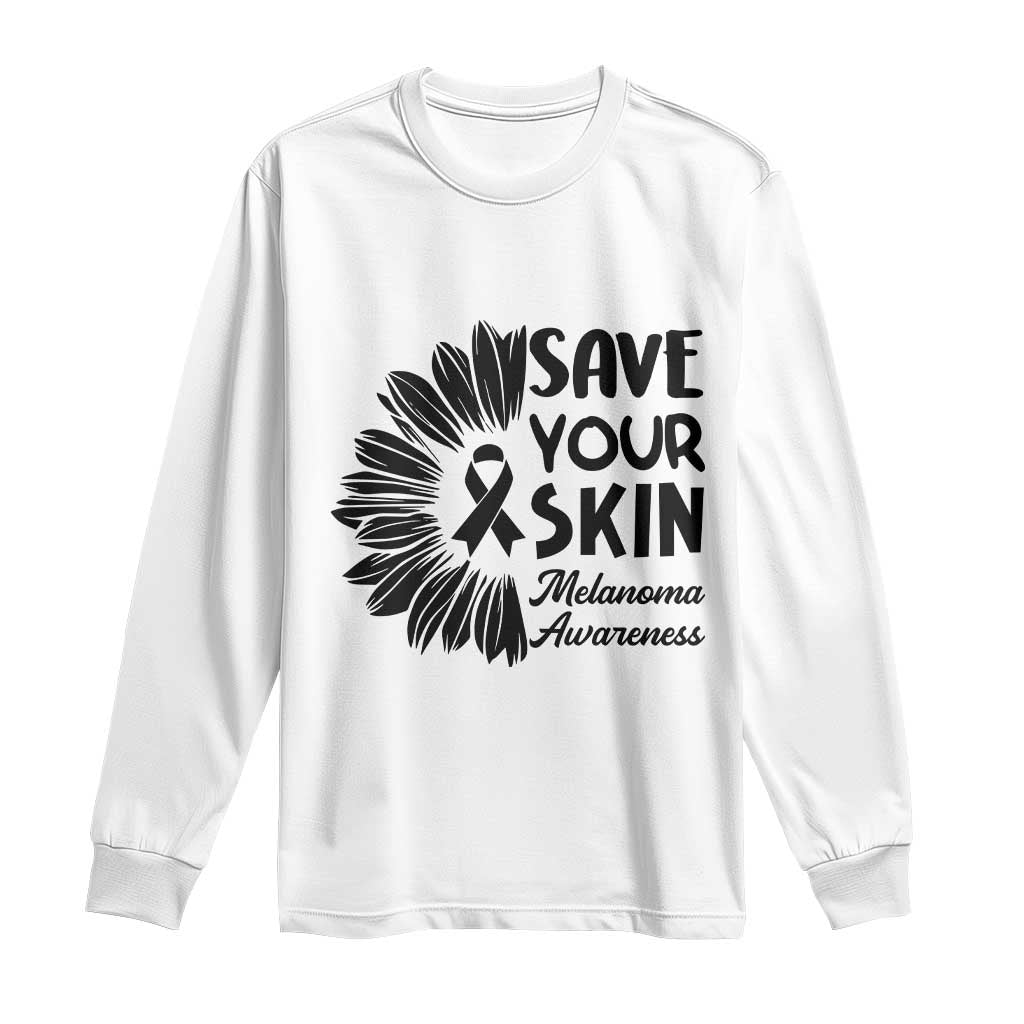 Skin Cancer Fighter Long Sleeve Shirt Save Your Skin