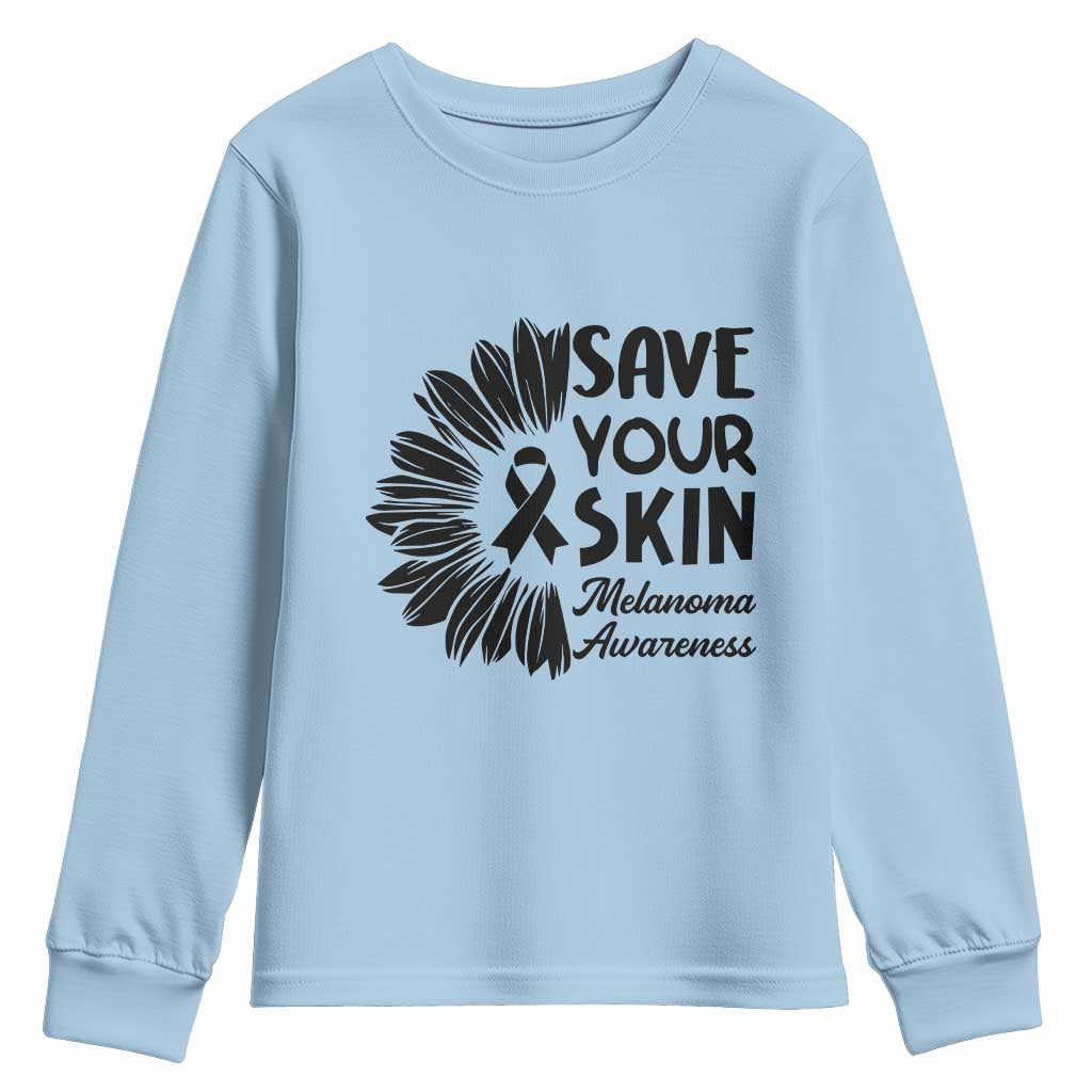 Skin Cancer Fighter Youth Sweatshirt Save Your Skin