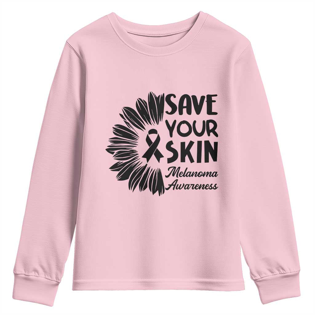 Skin Cancer Fighter Youth Sweatshirt Save Your Skin
