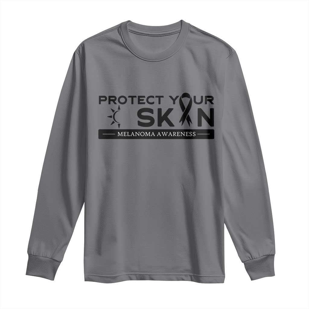 Melanoma Prevention Support Long Sleeve Shirt Protect Your Skin