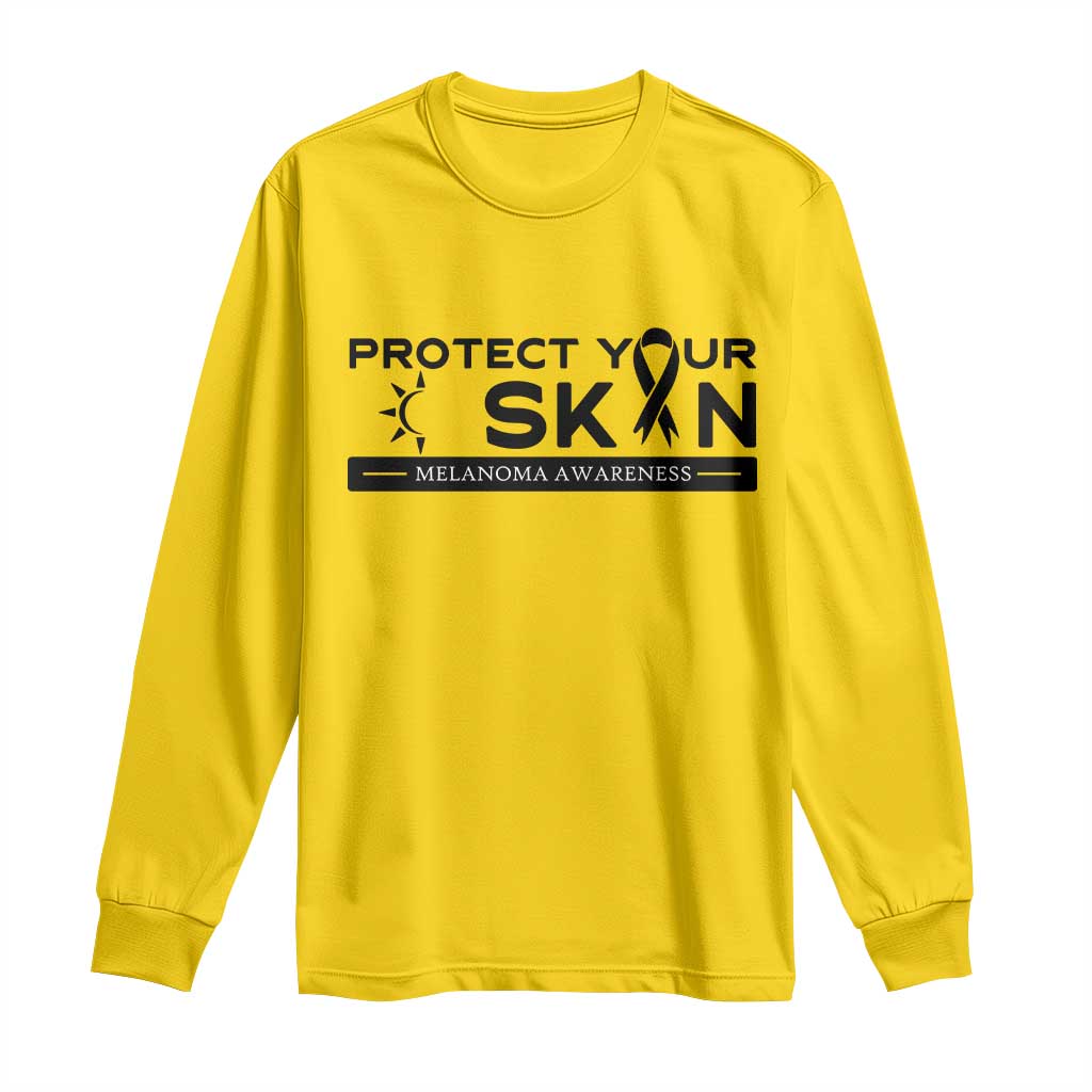 Melanoma Prevention Support Long Sleeve Shirt Protect Your Skin