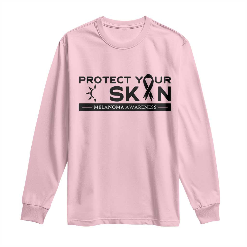 Melanoma Prevention Support Long Sleeve Shirt Protect Your Skin