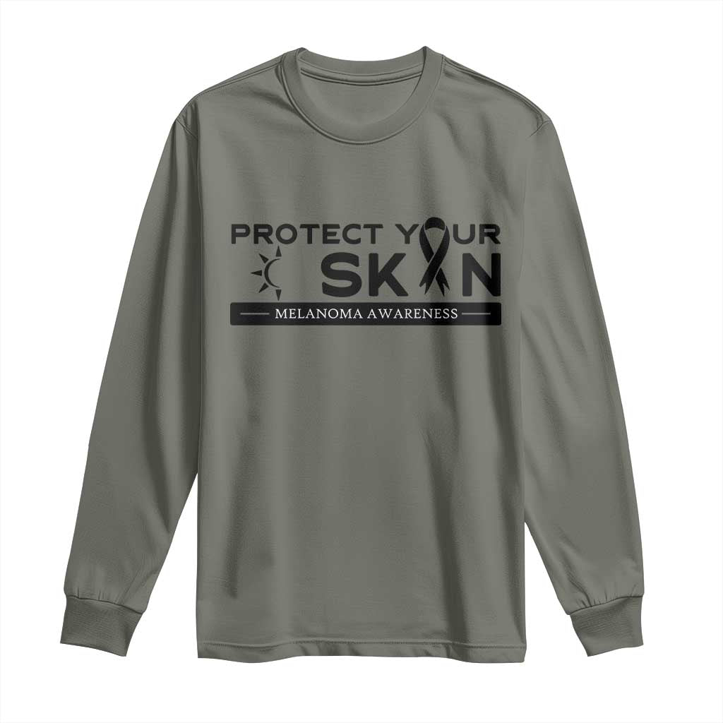 Melanoma Prevention Support Long Sleeve Shirt Protect Your Skin