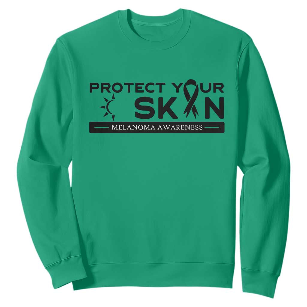 Melanoma Prevention Support Sweatshirt Protect Your Skin
