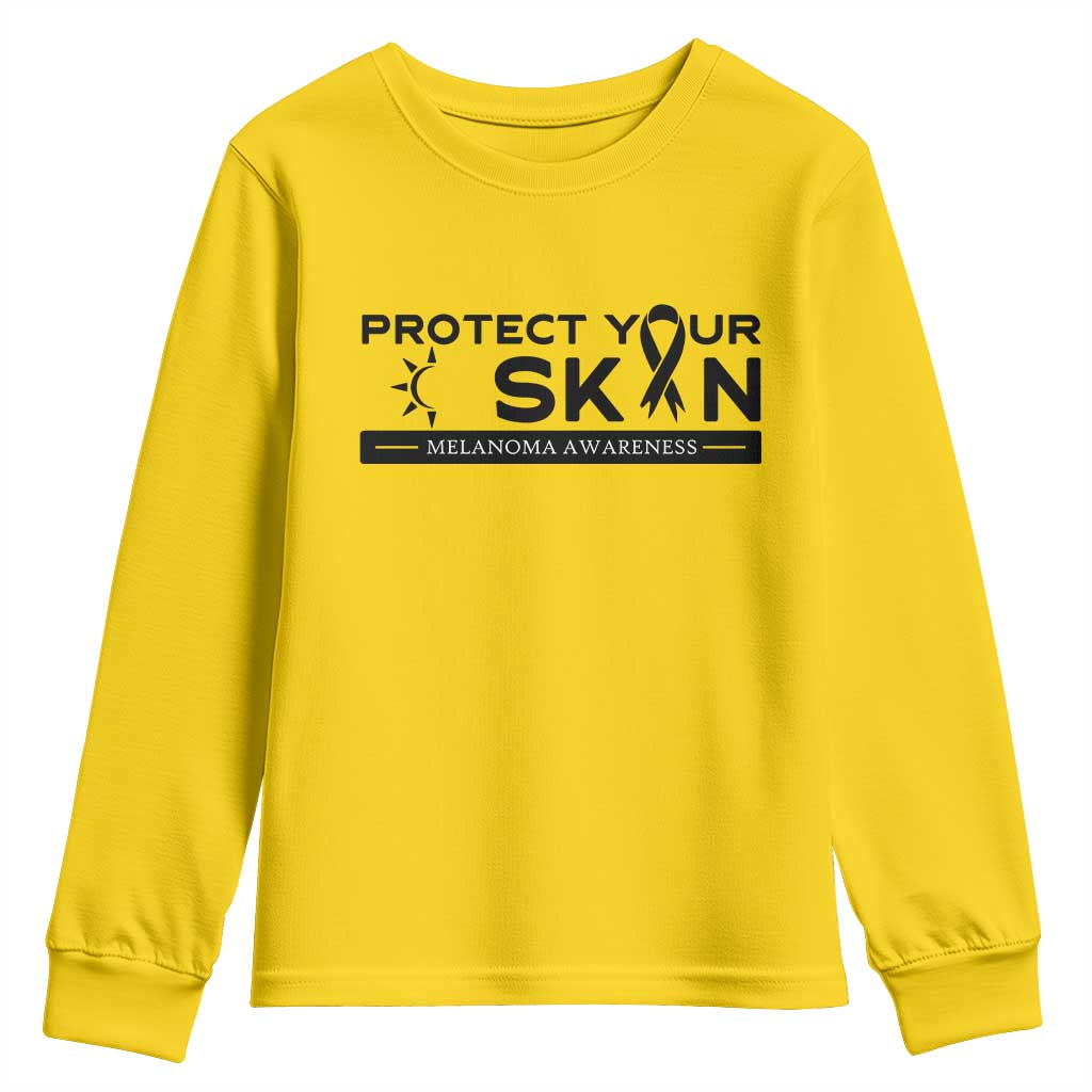 Melanoma Prevention Support Youth Sweatshirt Protect Your Skin