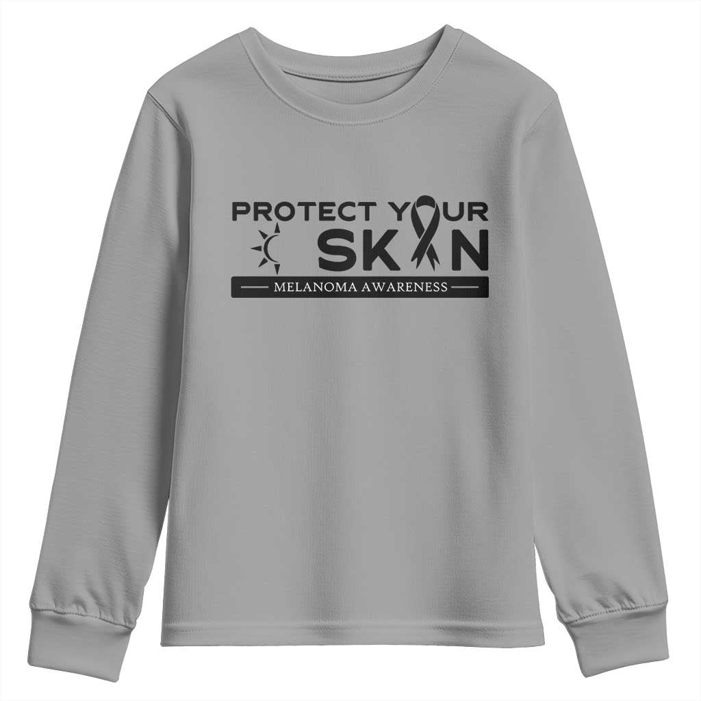 Melanoma Prevention Support Youth Sweatshirt Protect Your Skin