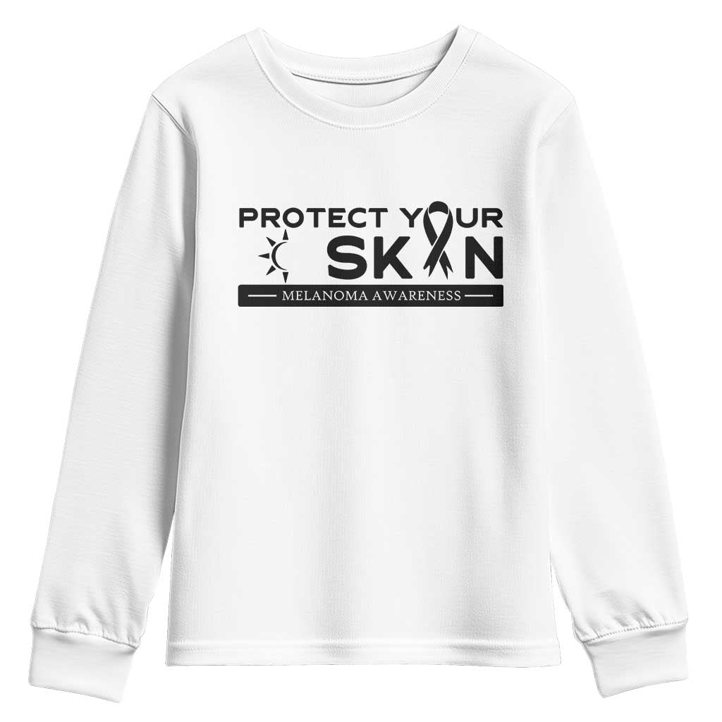 Melanoma Prevention Support Youth Sweatshirt Protect Your Skin