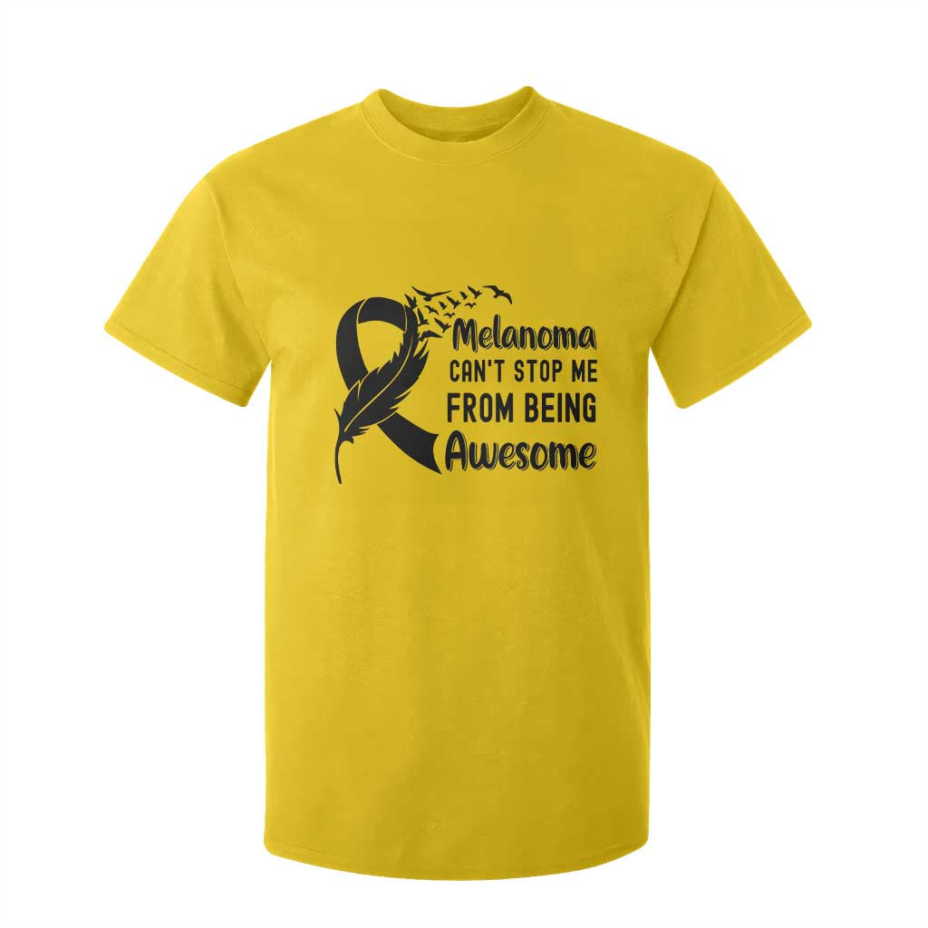 Melanoma Cant Stop Me From Being Awesome T Shirt For Kid Support Squad Gift