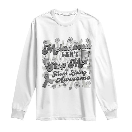 Melanoma Support Squad Long Sleeve Shirt Melanoma Can't Stop Me