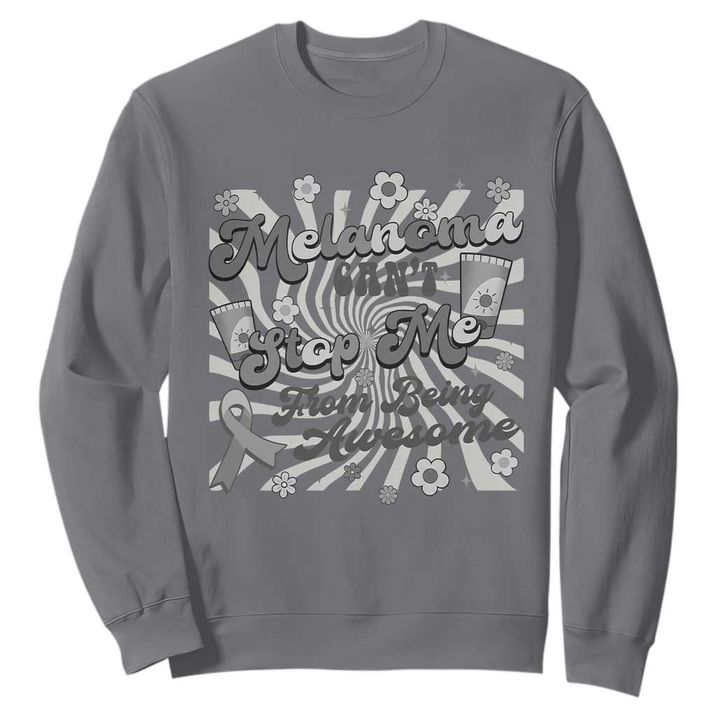 Melanoma Support Squad Sweatshirt Melanoma Can't Stop Me