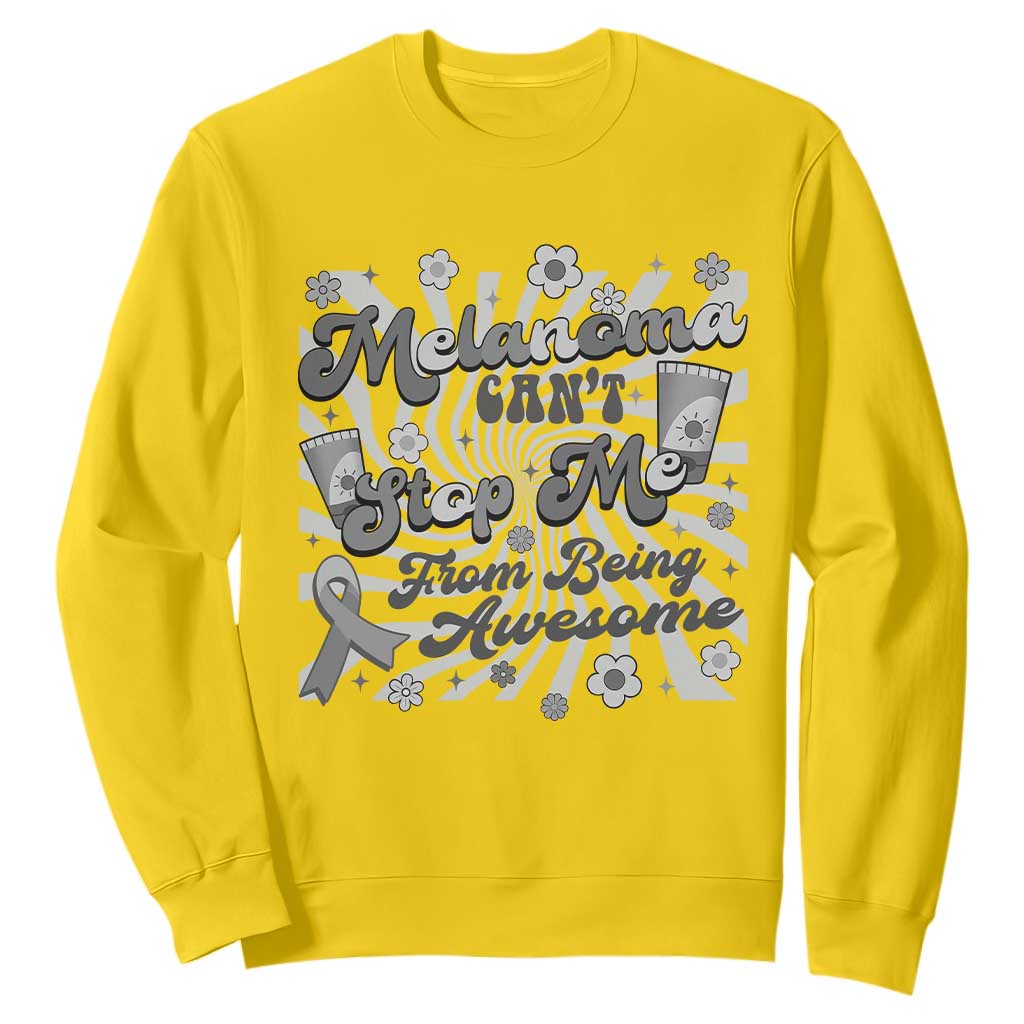 Melanoma Support Squad Sweatshirt Melanoma Can't Stop Me