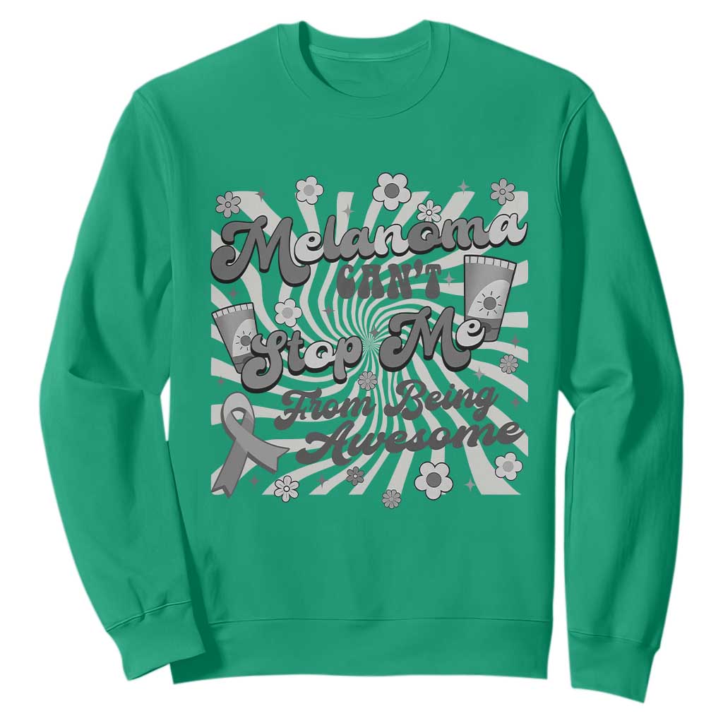 Melanoma Support Squad Sweatshirt Melanoma Can't Stop Me