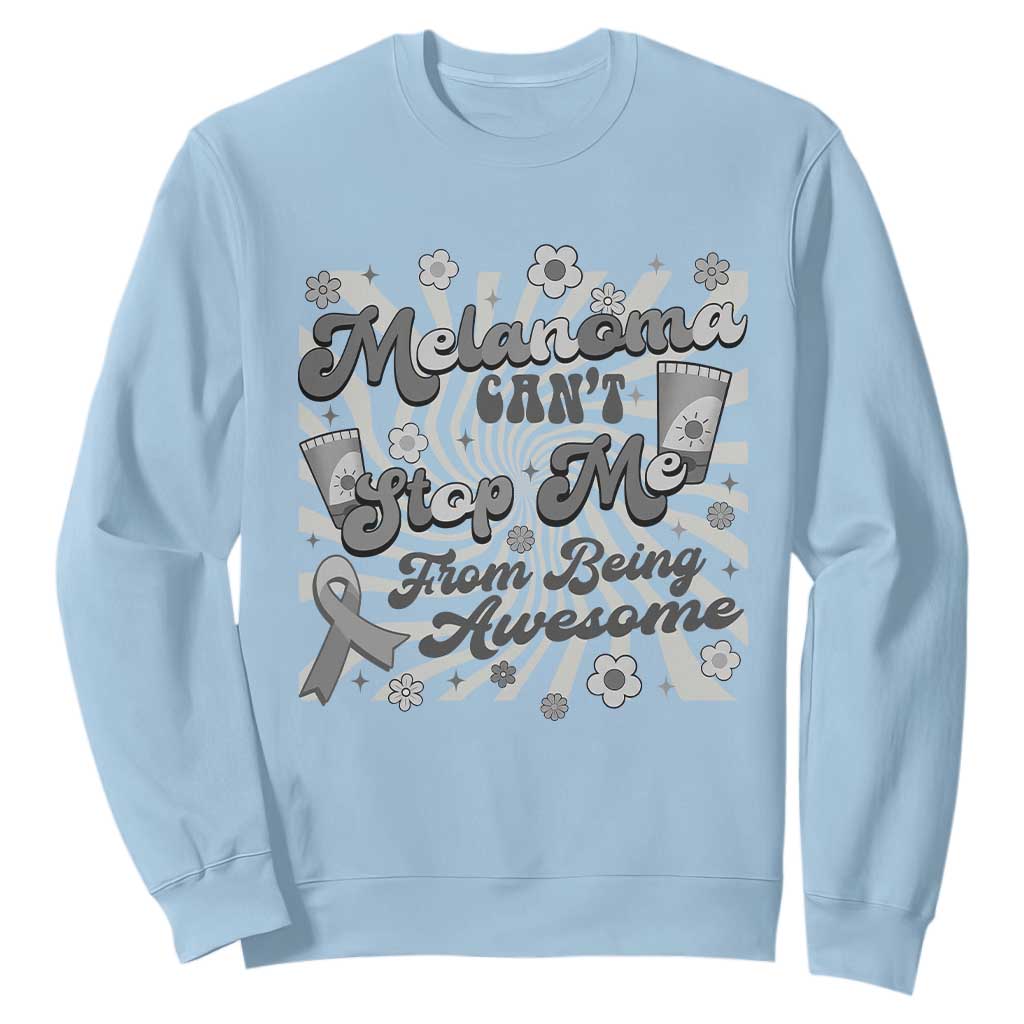 Melanoma Support Squad Sweatshirt Melanoma Can't Stop Me