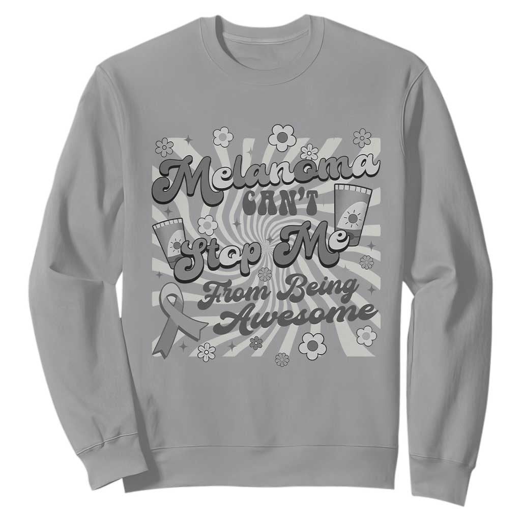 Melanoma Support Squad Sweatshirt Melanoma Can't Stop Me