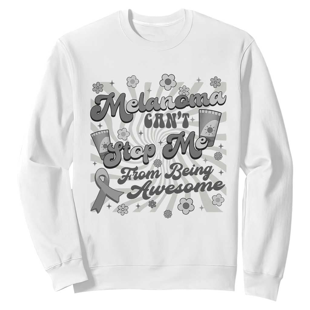Melanoma Support Squad Sweatshirt Melanoma Can't Stop Me