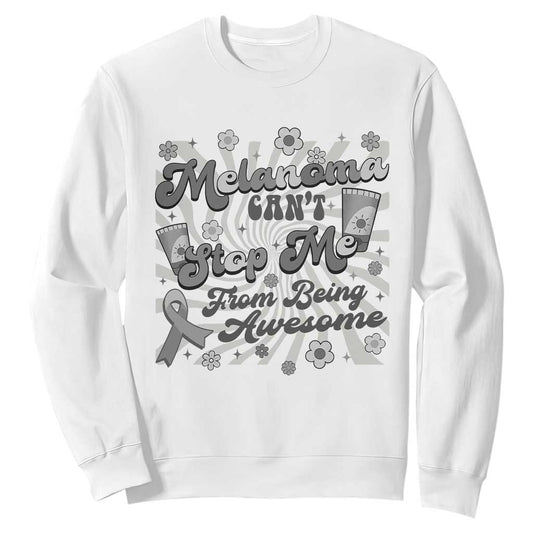 Melanoma Support Squad Sweatshirt Melanoma Can't Stop Me