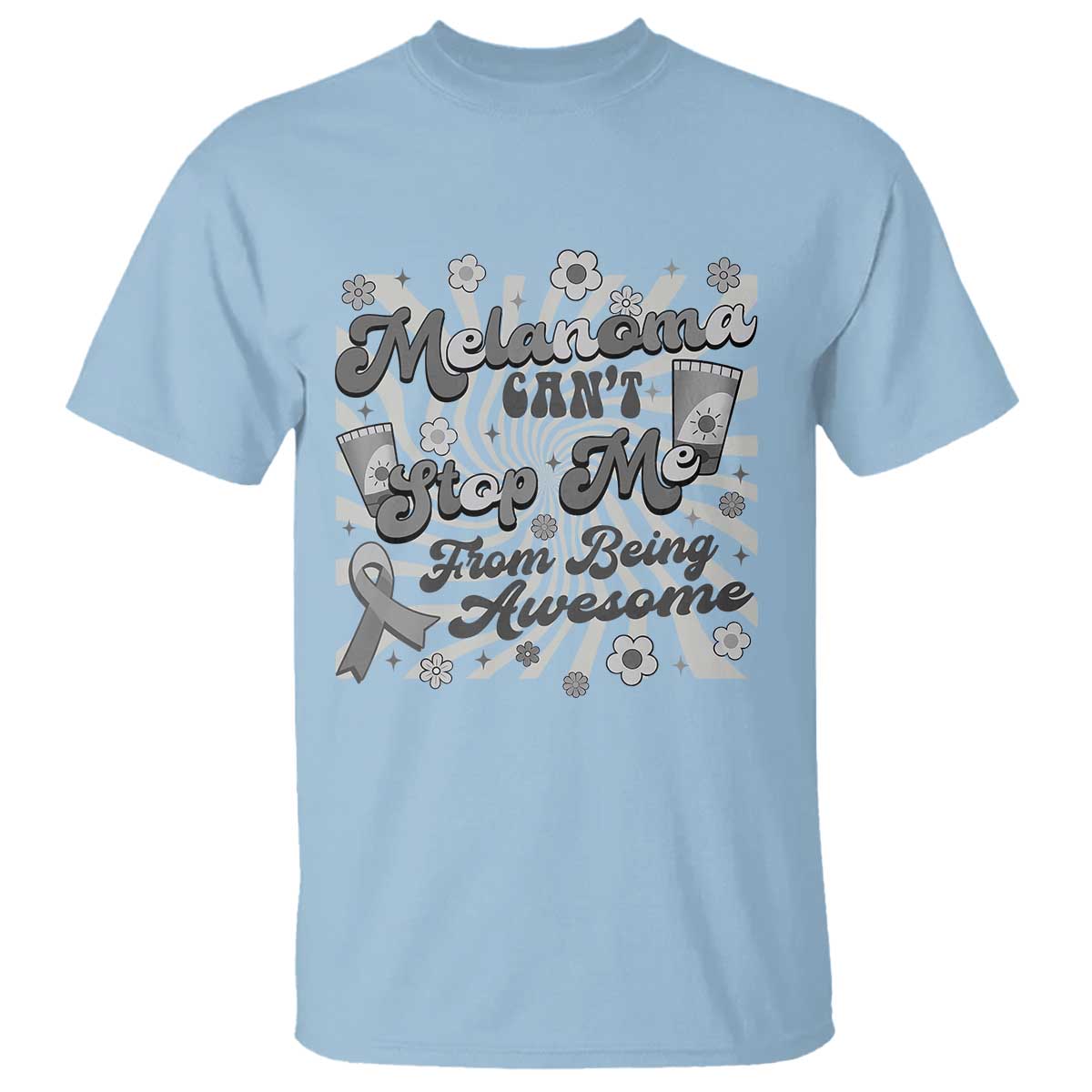 Melanoma Support Squad T Shirt Melanoma Can't Stop Me
