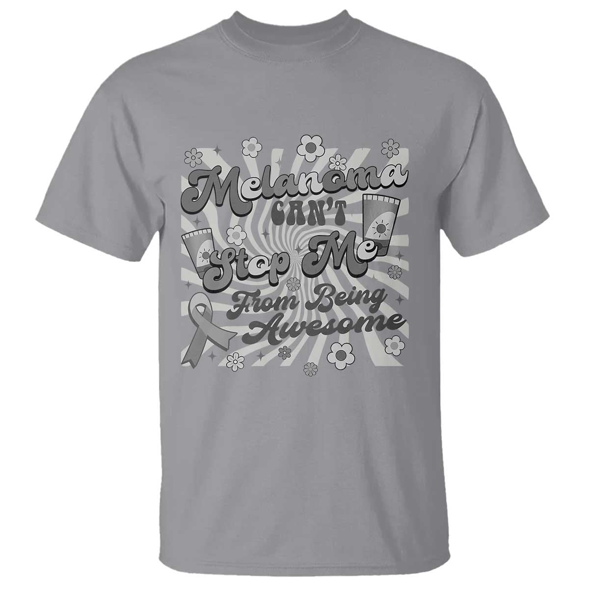 Melanoma Support Squad T Shirt Melanoma Can't Stop Me