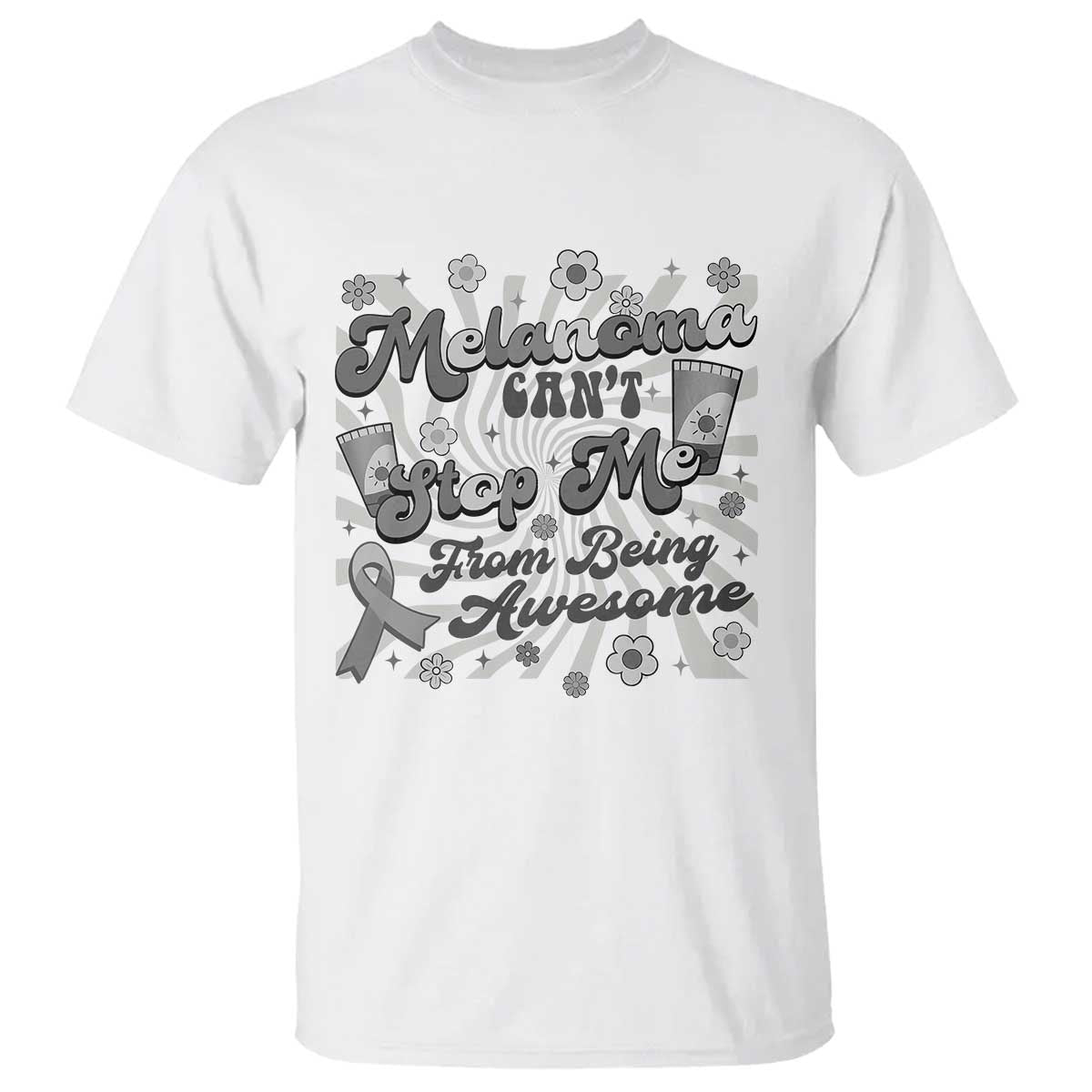 Melanoma Support Squad T Shirt Melanoma Can't Stop Me