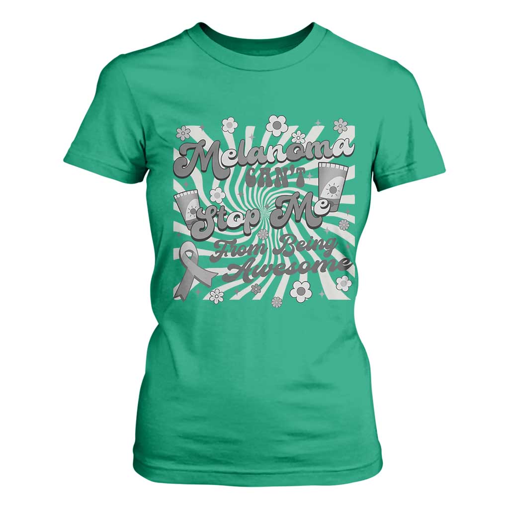 Melanoma Support Squad T Shirt For Women Melanoma Can't Stop Me