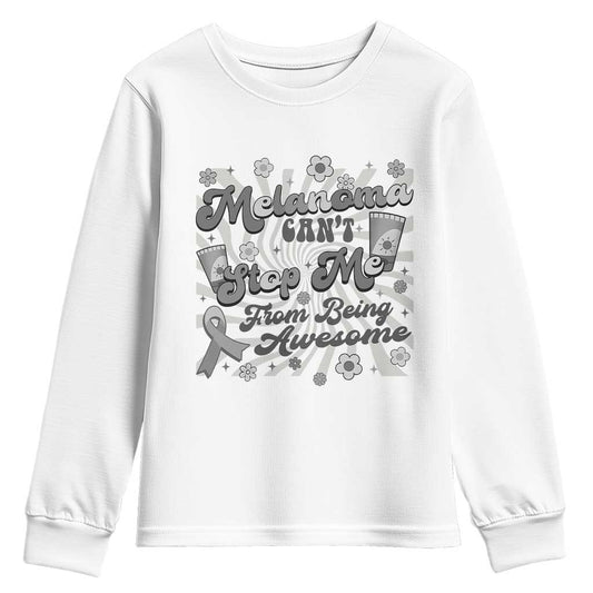 Melanoma Support Squad Youth Sweatshirt Melanoma Can't Stop Me