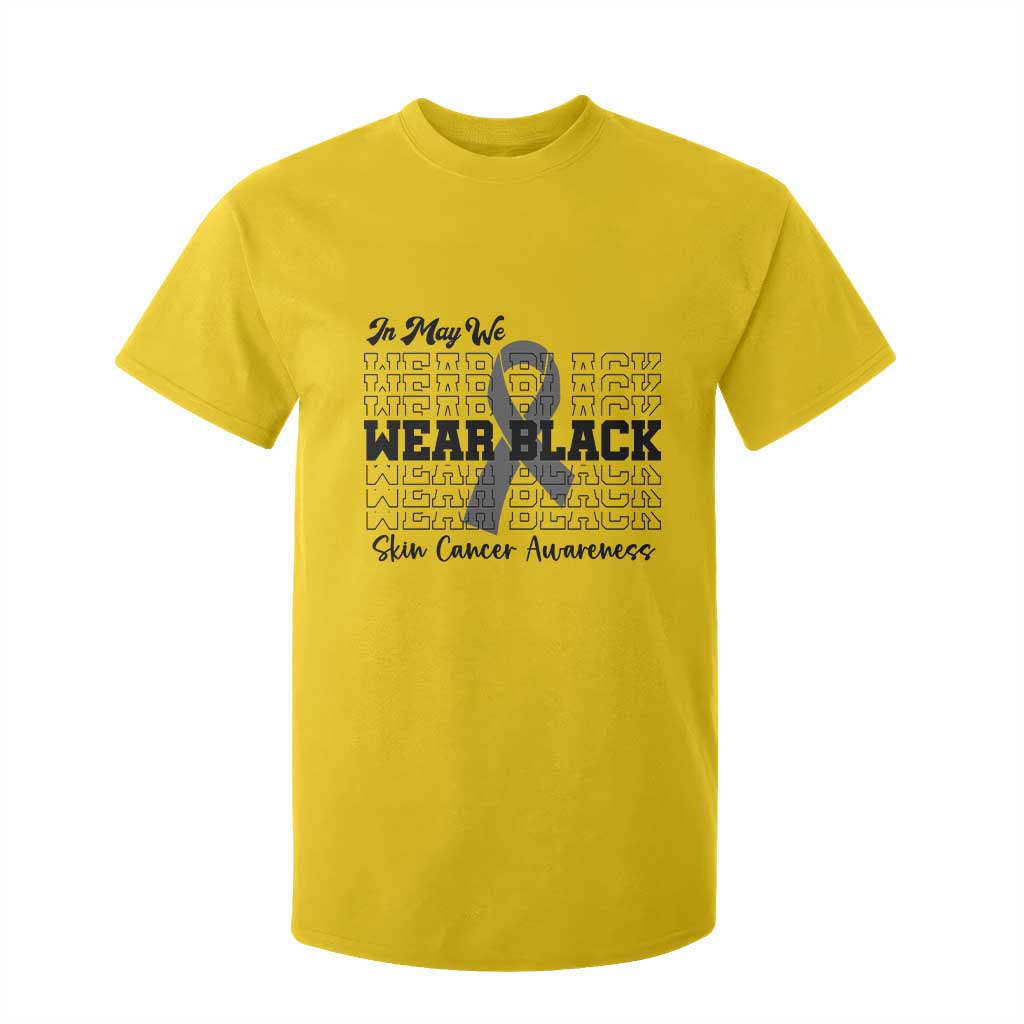 Supporting Skin Cancer Fighters T Shirt For Kid In May We Wear Black
