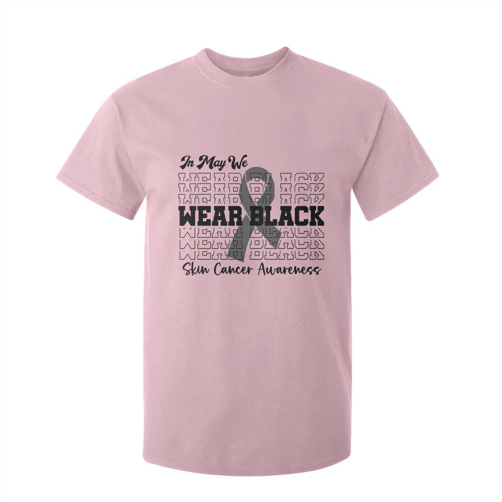 Supporting Skin Cancer Fighters T Shirt For Kid In May We Wear Black