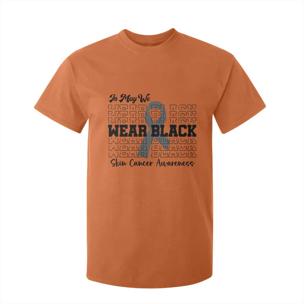 Supporting Skin Cancer Fighters T Shirt For Kid In May We Wear Black