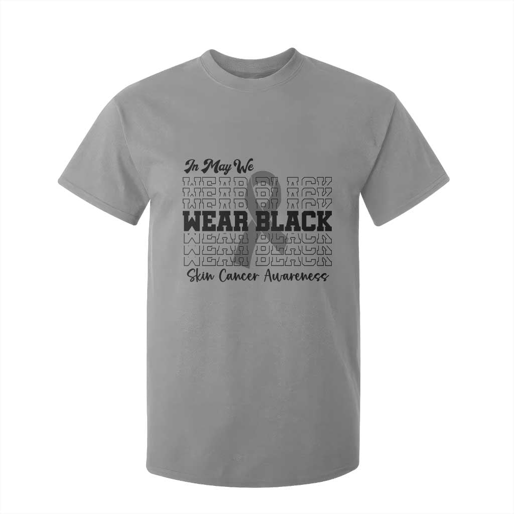 Supporting Skin Cancer Fighters T Shirt For Kid In May We Wear Black