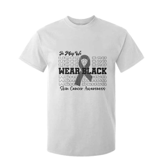Supporting Skin Cancer Fighters T Shirt For Kid In May We Wear Black