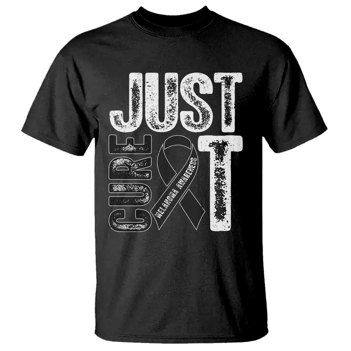 Skin Cancer Warrior Fighter T Shirt Just Cure It