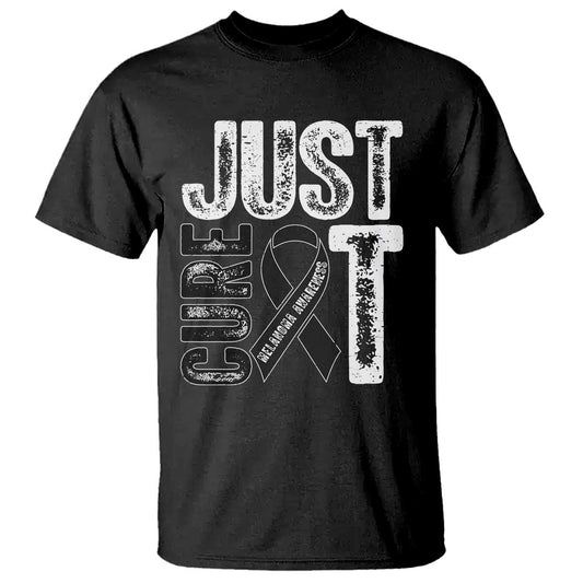 Skin Cancer Warrior Fighter T Shirt Just Cure It