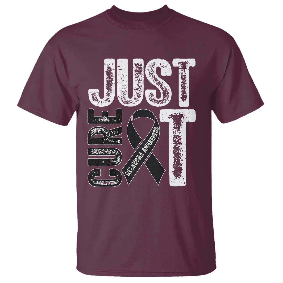 Skin Cancer Warrior Fighter T Shirt Just Cure It