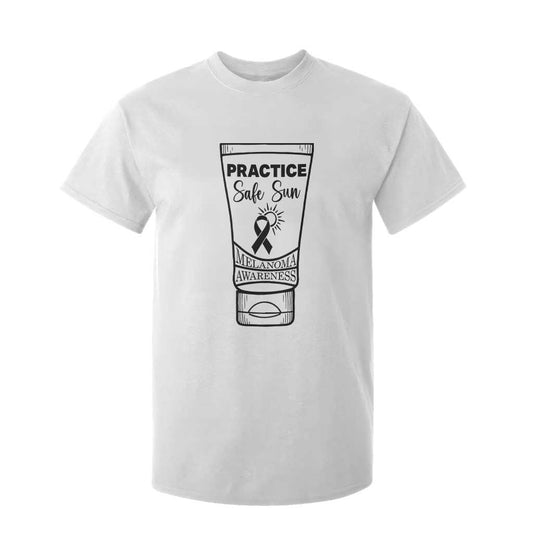 Skin Cancer Prevention T Shirt For Kid Practice Safe Sun Support Gift
