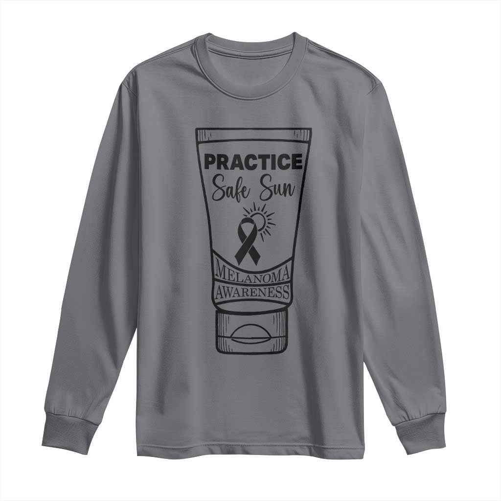 Skin Cancer Prevention Long Sleeve Shirt Practice Safe Sun Support Gift