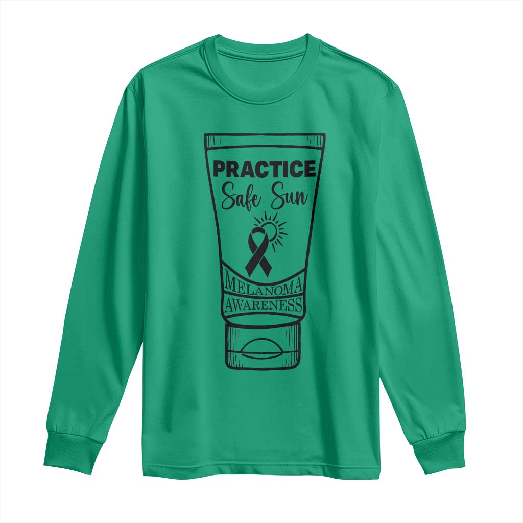 Skin Cancer Prevention Long Sleeve Shirt Practice Safe Sun Support Gift