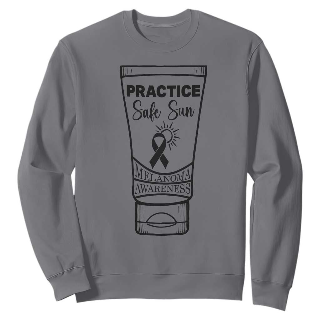 Skin Cancer Prevention Sweatshirt Practice Safe Sun Support Gift
