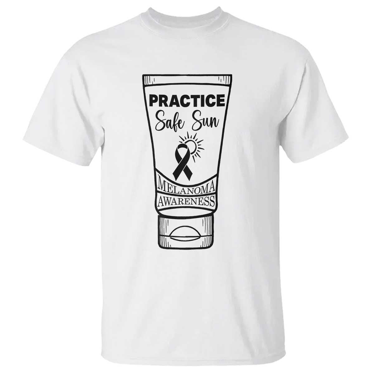 Skin Cancer Prevention T Shirt Practice Safe Sun Support Gift