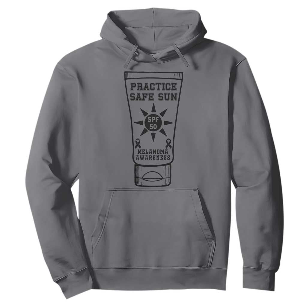 Practice Safe Sun Hoodie Funny Melanoma Skin Cancer Graphic
