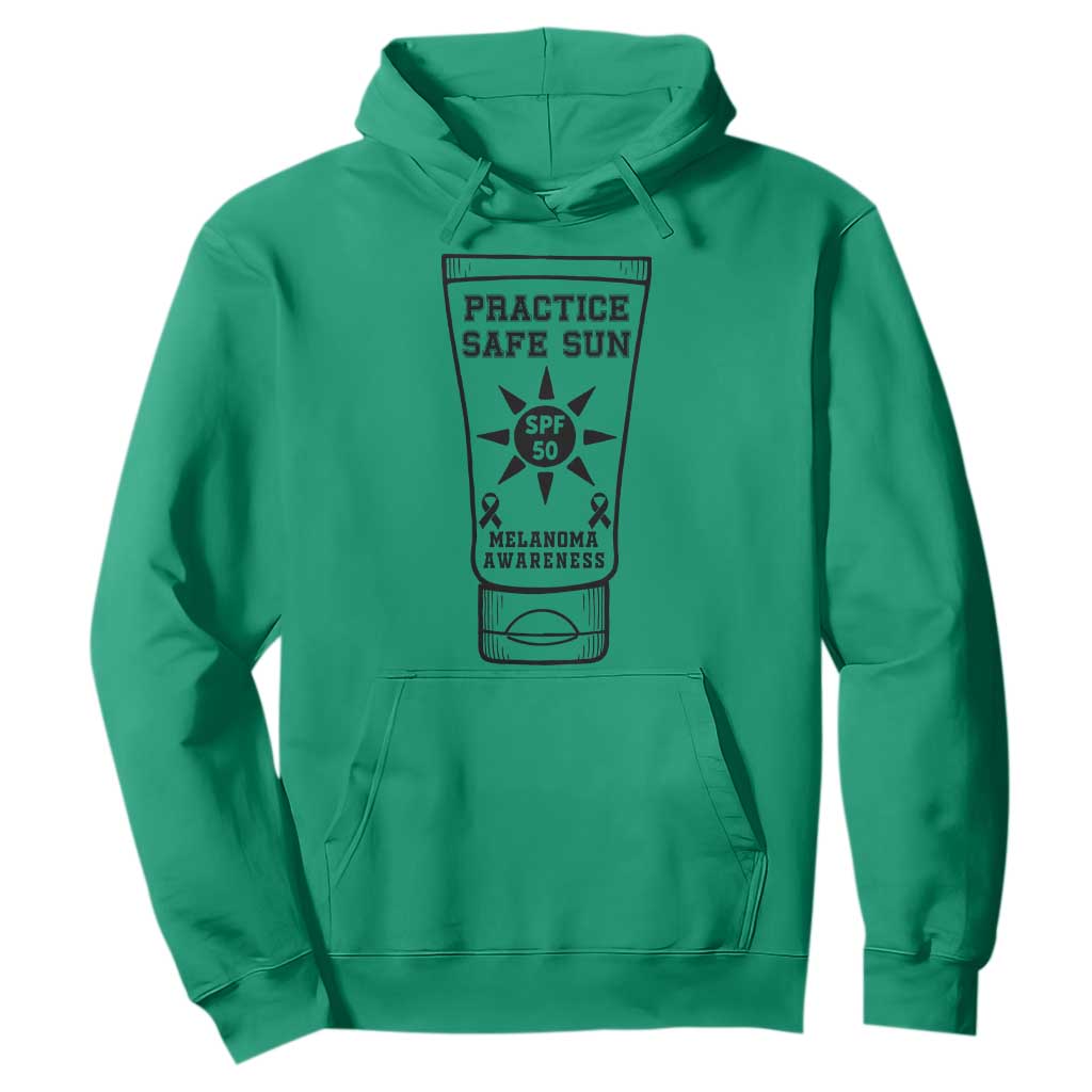 Practice Safe Sun Hoodie Funny Melanoma Skin Cancer Graphic