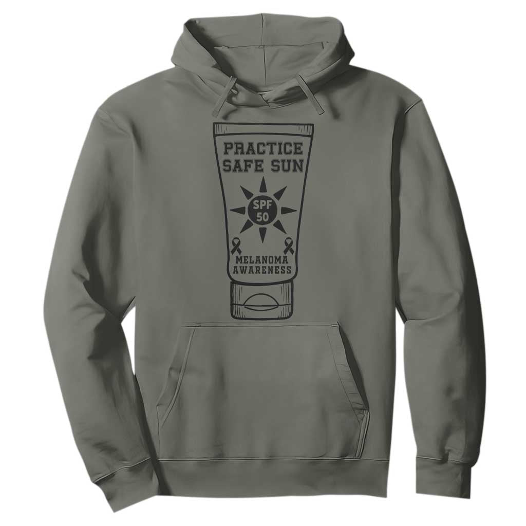 Practice Safe Sun Hoodie Funny Melanoma Skin Cancer Graphic