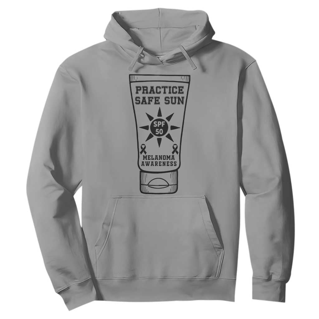 Practice Safe Sun Hoodie Funny Melanoma Skin Cancer Graphic