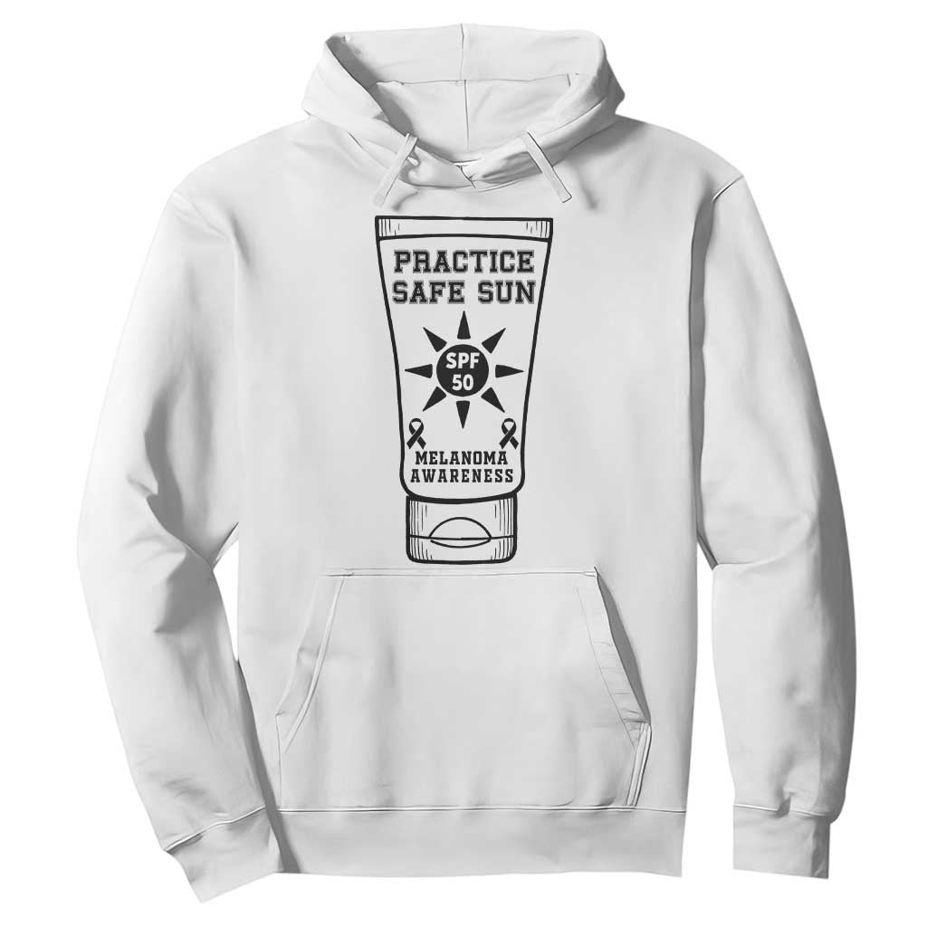 Practice Safe Sun Hoodie Funny Melanoma Skin Cancer Graphic