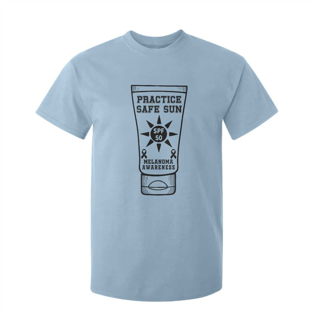 Practice Safe Sun T Shirt For Kid Funny Melanoma Skin Cancer Graphic