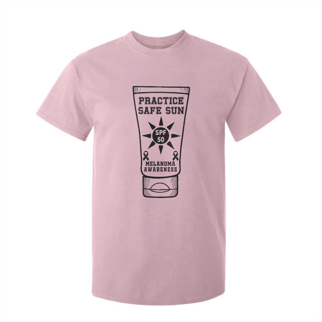 Practice Safe Sun T Shirt For Kid Funny Melanoma Skin Cancer Graphic