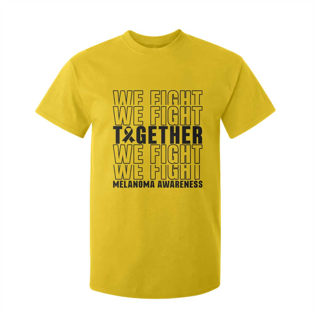 Melanoma Support Warrior T Shirt For Kid We Fight Together