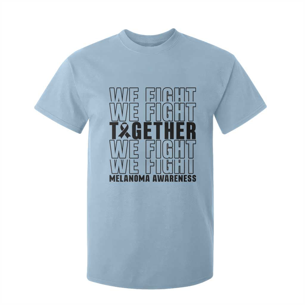 Melanoma Support Warrior T Shirt For Kid We Fight Together