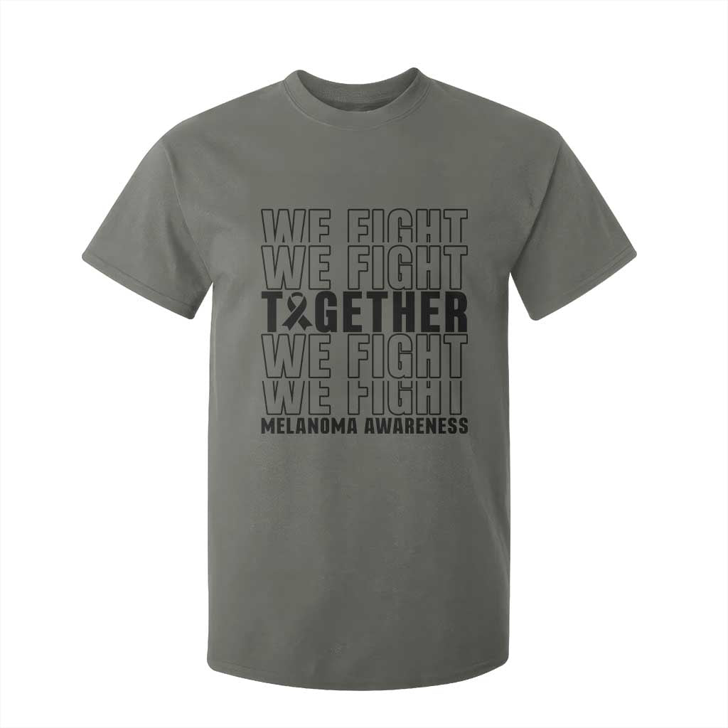 Melanoma Support Warrior T Shirt For Kid We Fight Together