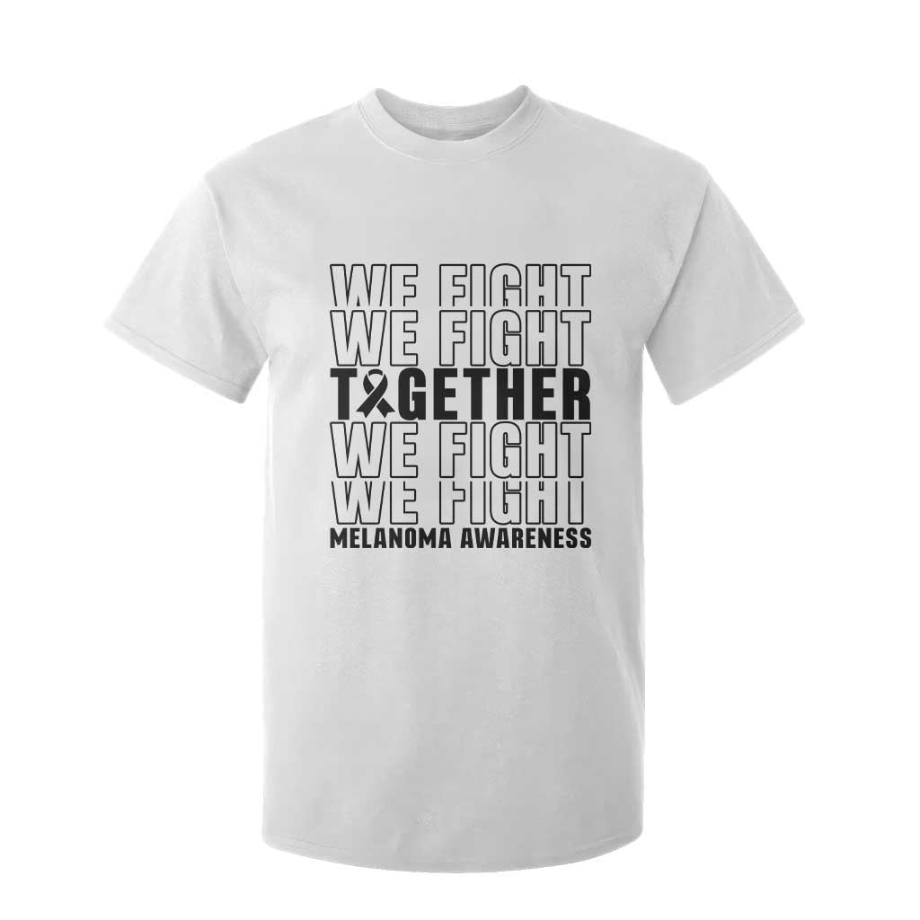 Melanoma Support Warrior T Shirt For Kid We Fight Together