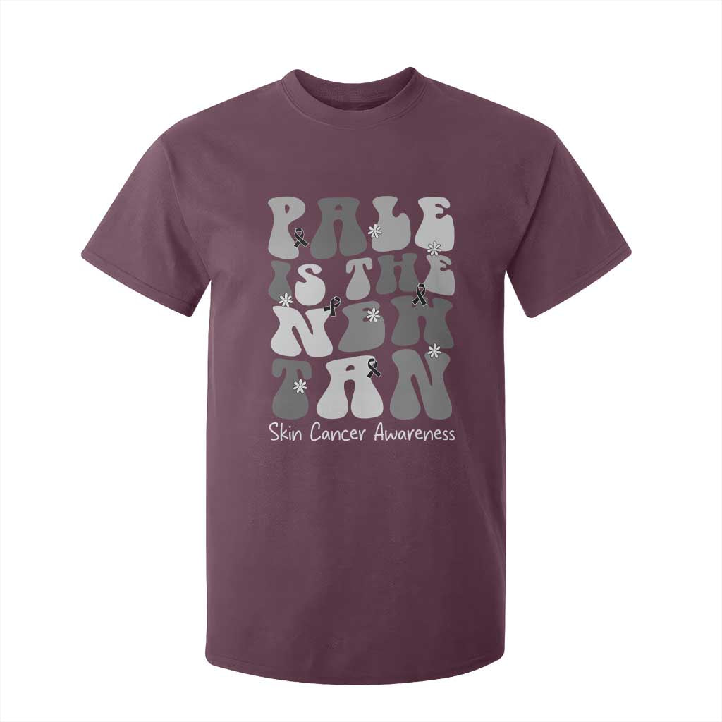Skin Cancer Warrior T Shirt For Kid Pale Is The New Tan